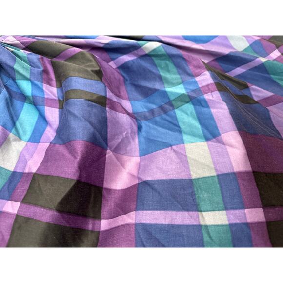 Vtg 50's circle plaid skirt Modern Jr by Gale & Gale TABIT metal zipper XXS - Picture 3 of 14